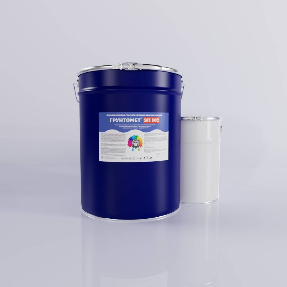 Грунт Грунтомет ЭП ЖС для металла с железной слюдкой 20 кг