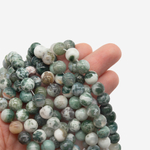 Моховой агат натуральный, шар 8,2мм