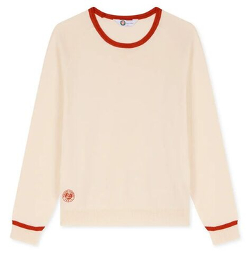 Женская Кофта теннисная Roland Garros Heritage Tiffany Sweater - экрю
