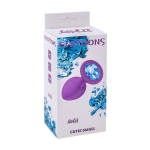 Анальная пробка 7,5см Lola Games Emotions Cutie Small Purple Light Blue Crystal 4011-03Lola