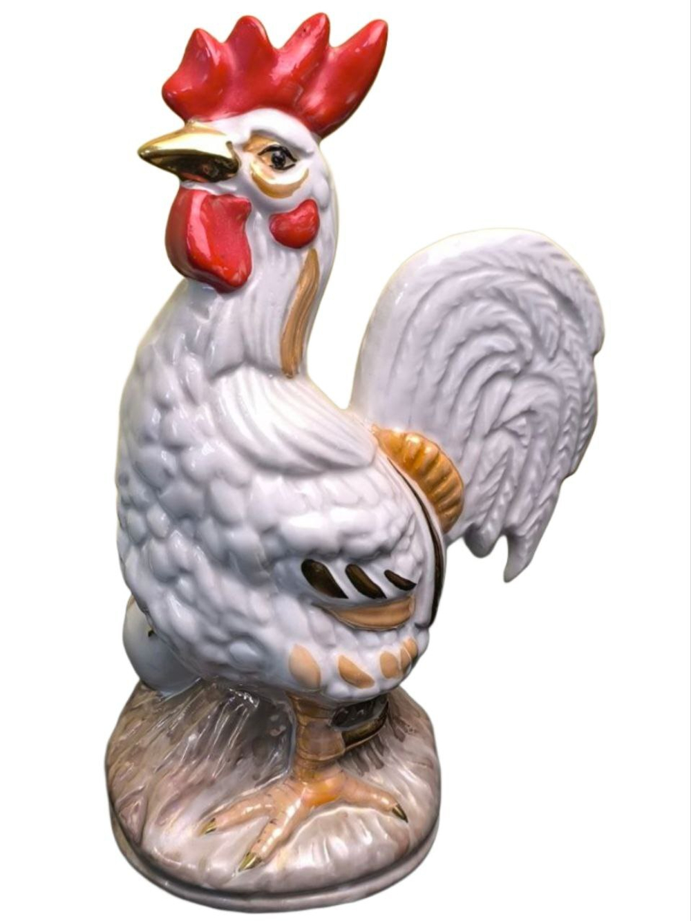 Фарфоровая статуэтка "Петух с Яйцом "Дулево.