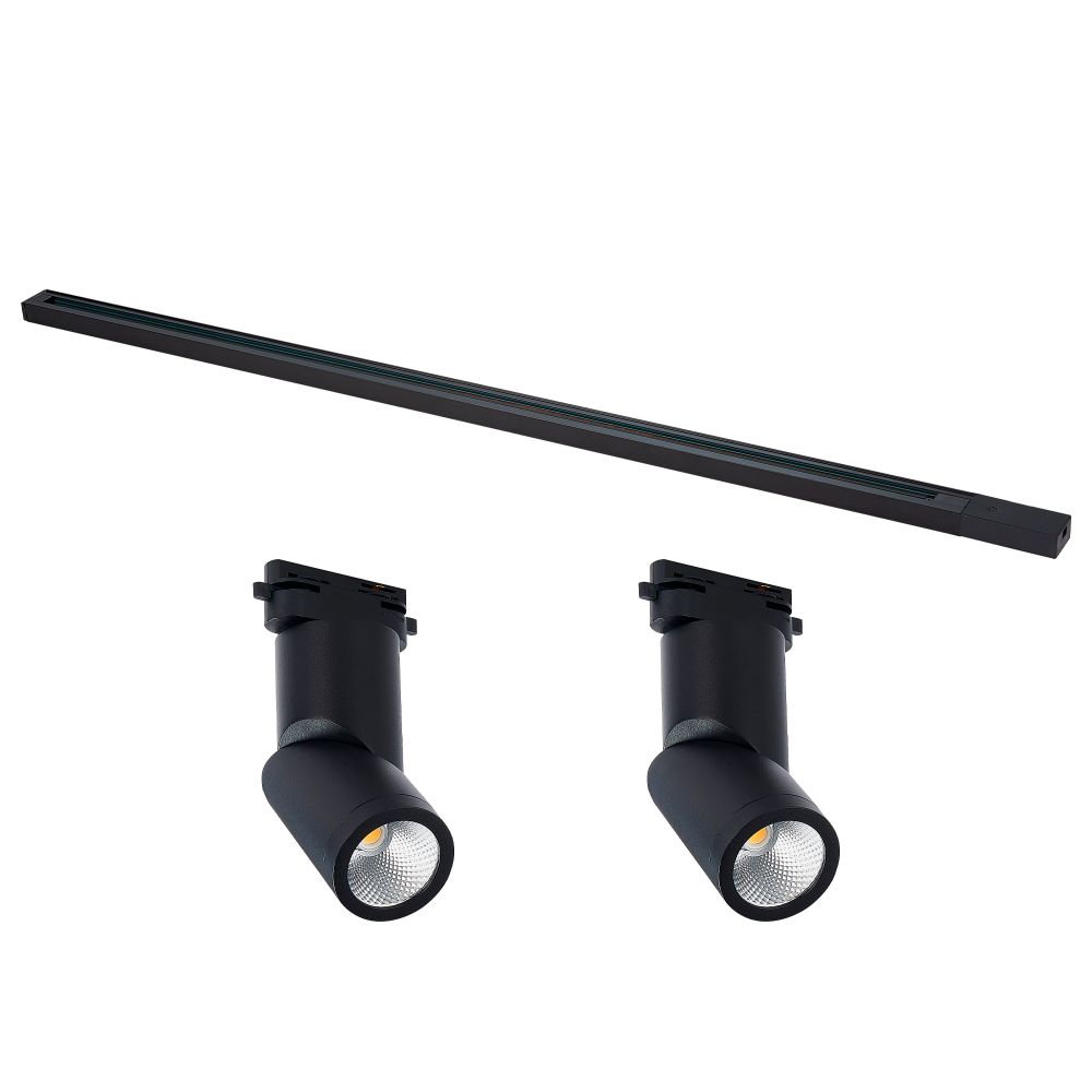 ST2650.430.02 Комплект трековый однофазный, белый, 2 светильника, шинопровод, ST001.419.00, ST650.43 BASE