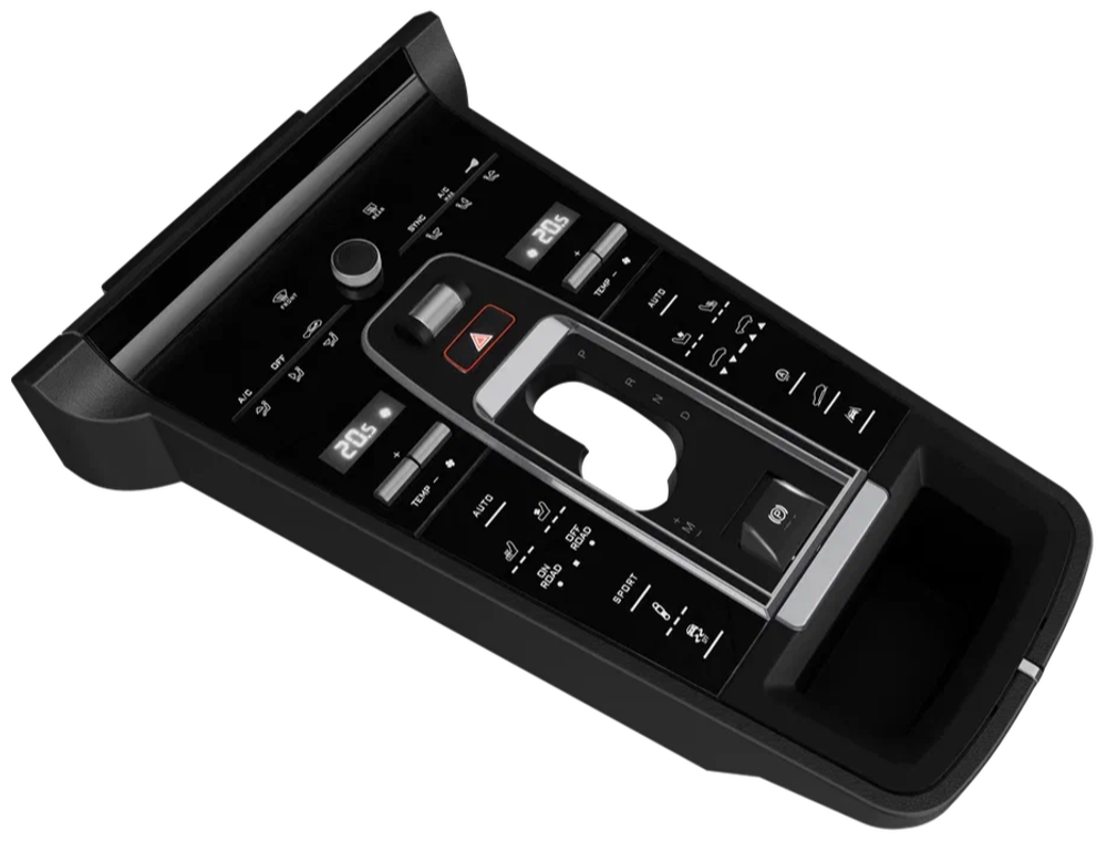 Сенсорная центральная консоль Porsche Cayenne 2010-2017 (черная) - Carmedia ZF-5023-BL