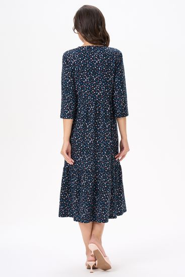 Платье женское расклешённое Лори N1400-A59.2F03 тёмно-синее