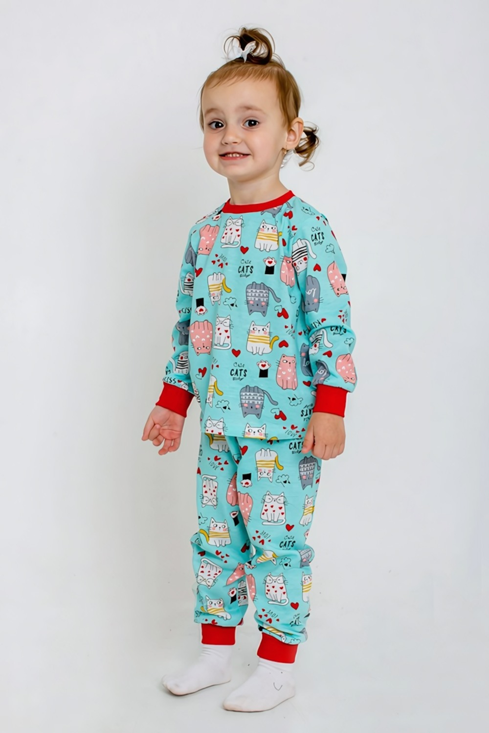 Пижама для девочек ПЖ-57/21 "Эльф-21" р.116 голубой (Ивашка)