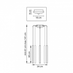 Подвесная люстра Lightstar Tubo L5T747347