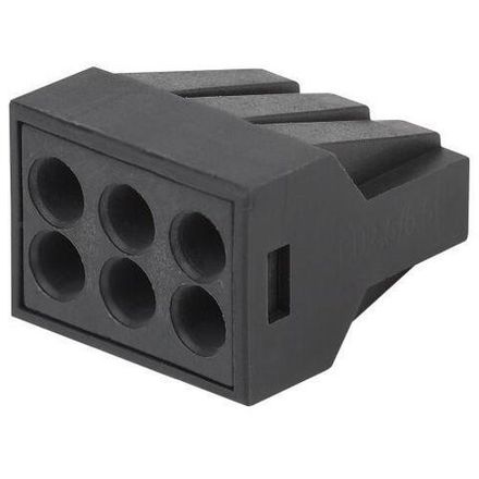 Клемма строительно-монтажная СМК 306 NO-224-58 6-проводная 0.5-2.5кв.мм с пастой (уп.4шт) Эра Б0043976