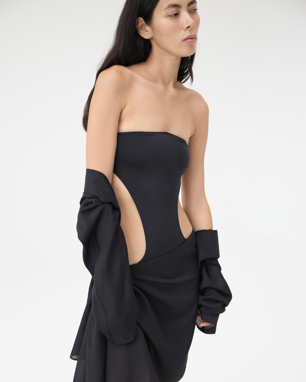 Купальник-бандо слитный