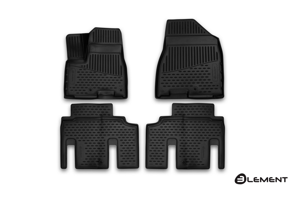 Коврики в салон для KIA Carnival (III), 2014-2021, VAN, 4 шт. (полиуретан) арт.ELEMENT3D2558210