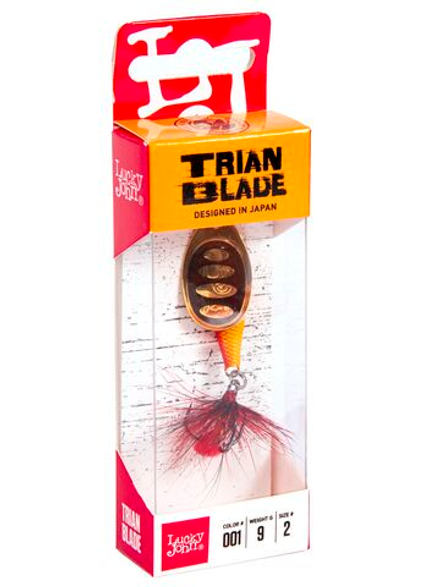 Блесна вращающаяся Lucky John TRIAN BLADE ROUND 09.0г 001