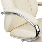 Кресло руководителя Helmi HL-ES11 "Сonvince", повышенной прочности, экокожа бежевая, мультиблок, до 250кг