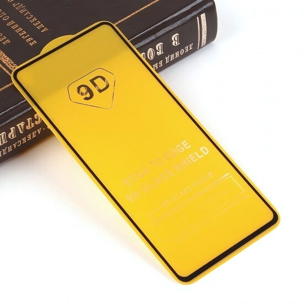 Защитное стекло Full Glue для Xiaomi Redmi Note 9S на полный экран, 010630 Черный