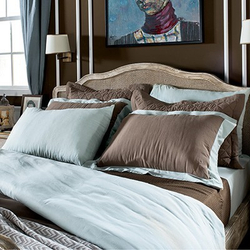 Постельное белье 2 спальное евро L'appartement Hampton дым-розовое