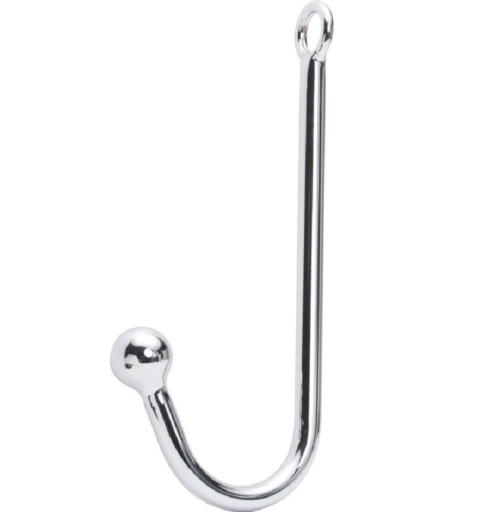 Крюк анальный металлический с шариком