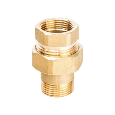 Соединение быстроразъемое (американка) STOUT - 3/4" (ВР/НР, латунь без покрытия, плоск.уплотнение)