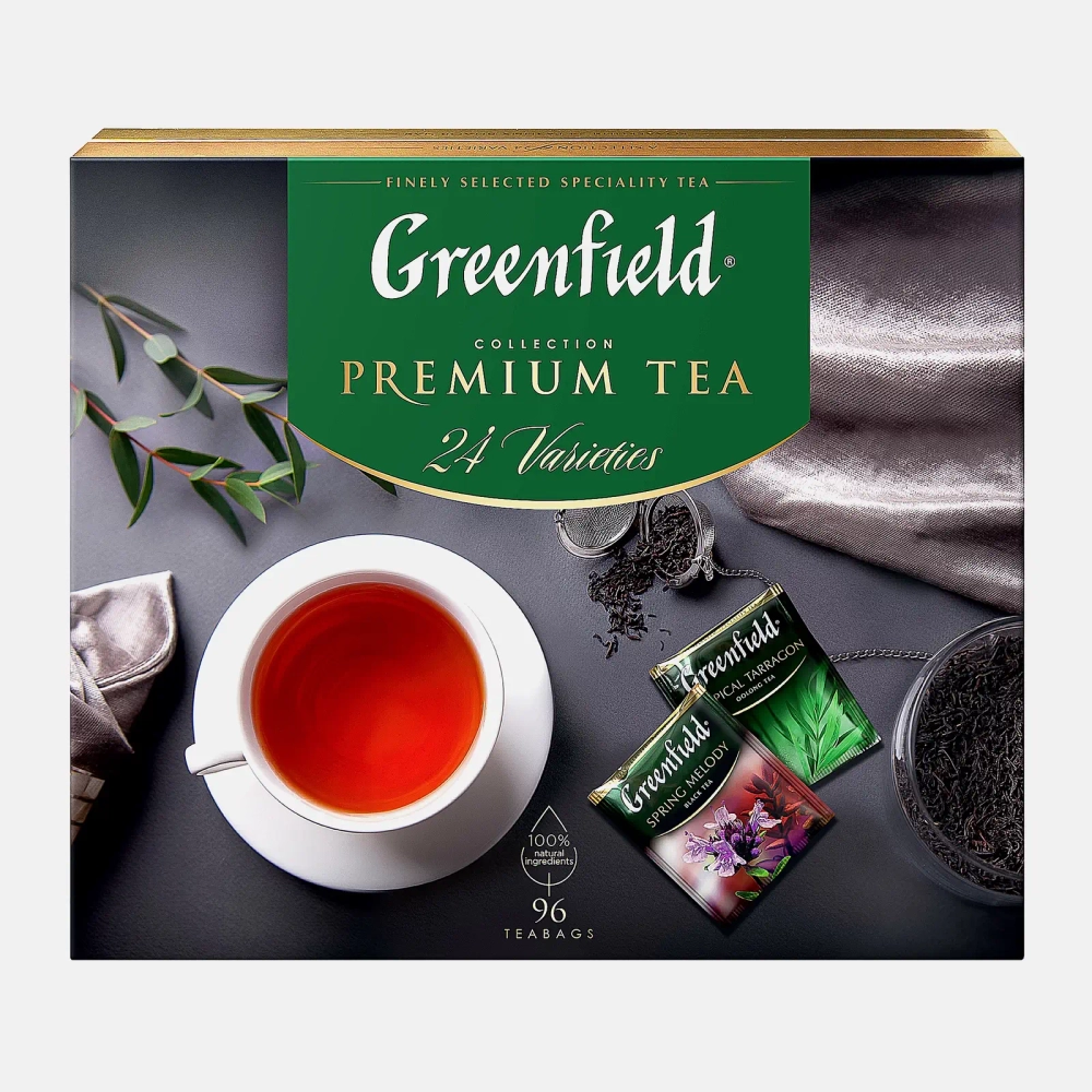 Подарочный набор Greenfield Коллекция чая и чайных напитков 24 вида 96пак 167г