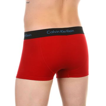 Мужские трусы боксеры красные с черной резинкой Calvin Klein Black Waistband Boxers
