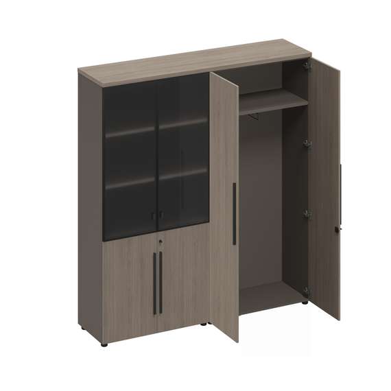 Шкаф комбинированный (стекло-одежда) РС 318 ДЧ/ЛС