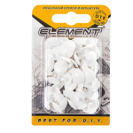 ЗАГЛУШКИ НА МЕБ/СТЯЖКУ ELEMENT БЕЛЫЕ 5ММ 50ШТ 1954