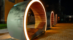 Светящаяся скамейка «Circle»