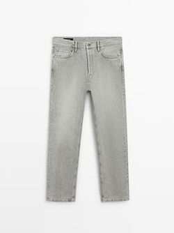 Massimo Dutti Джинсы прямого кроя, серый