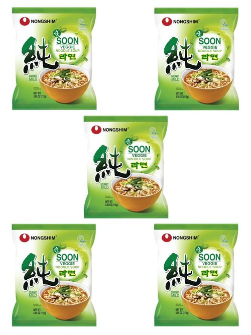Лапша быстрого приготовления Nongshim Soon Veggie 112 г x 5 шт