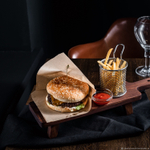 Деревянная сервировочная доска для подачи блюд и закусок из древесины кедра. Art of Siberia. RD7