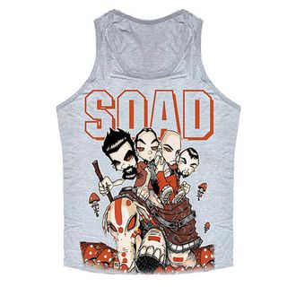 Майка System Of A Down комикс меланж