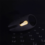 Черное эрекционное виброкольцо 3,4см с пультом ДУ и управлением через приложение Svakom Winni 2 App-controlled Vibrating Rabbit Cock Ring SJ007A