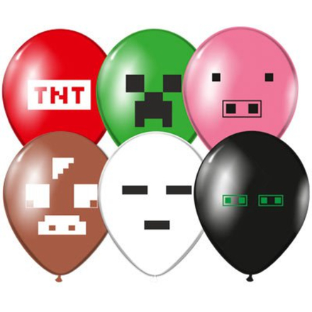 Шар с рисунком 14" Пиксели