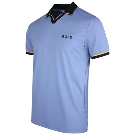Теннисное поло BOSS TOC Serve 2 - light/pastel blue