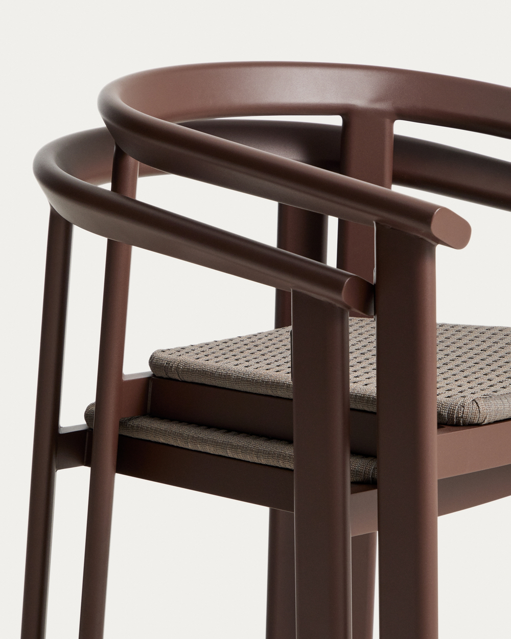 Комплект садовой мебели La Forma (ex Julia Grup) Erice стол и 6 стульев из коричневого алюминия и веревки