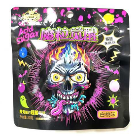 Конфеты Glcrown Череп в огне персик 20 гр