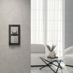 Выключатель проходной двухклавишный без рамки Werkel дымчатый W1222004