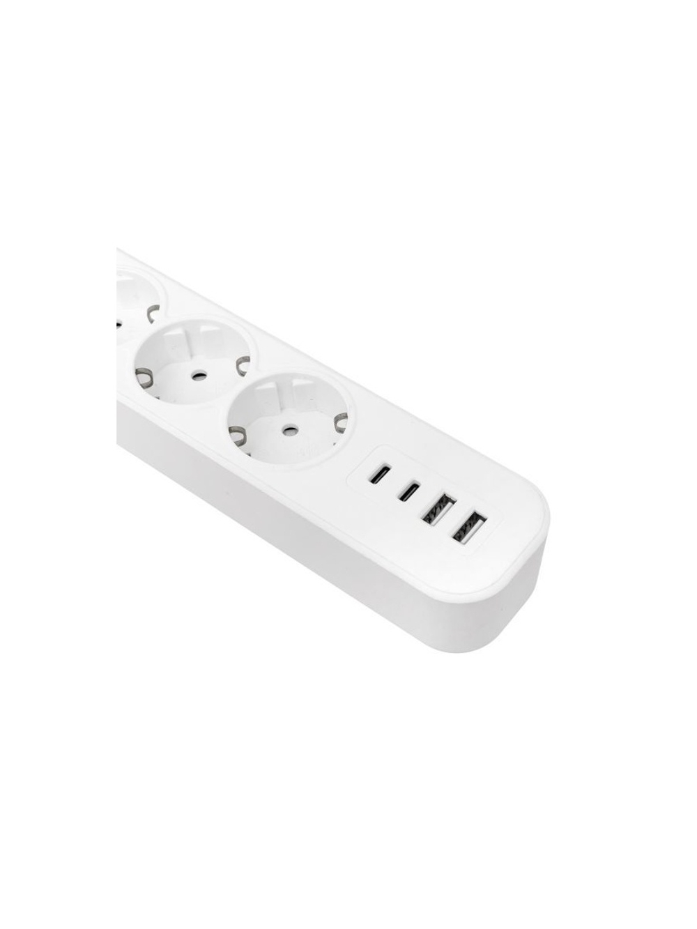 Удлинитель 5х3м IP20 2USB 2.4А+2type-C LUX 1.5кв.мм EKF UBA-LUX-503-TC