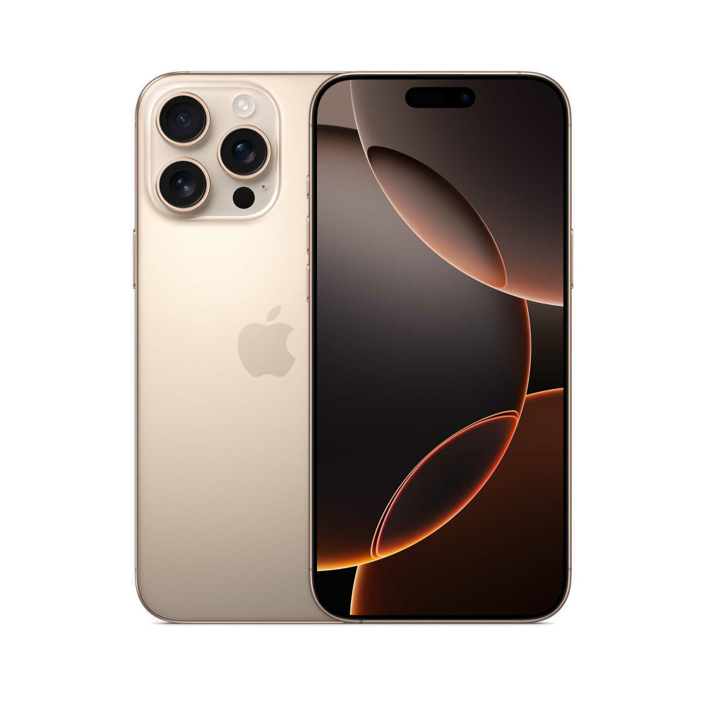 Смартфон Apple iPhone 16 Pro, 128 GB, Desert Titanium, nanoSIM+eSIM