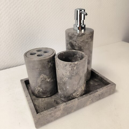 Набор из мрамора 5 предм SEA Set Grey NM-63758 прямоуг 85