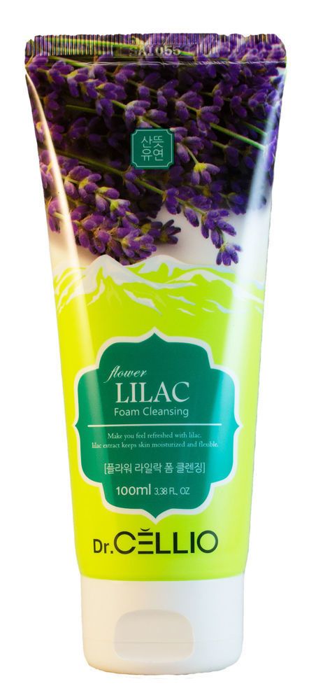 Пенка для умывания с экстрактом сирени DR.CELLIO G70 Flower Lilac Foam Cleansing 100 мл