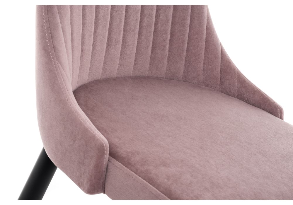 Стул на металлокаркасе Kora light purple / black