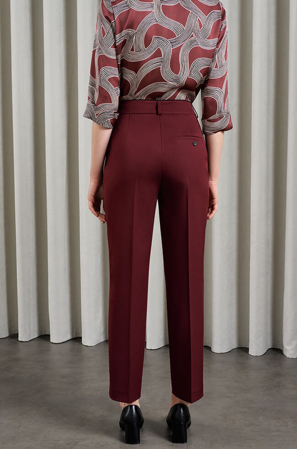 3993 Брюки женские (бордовый)