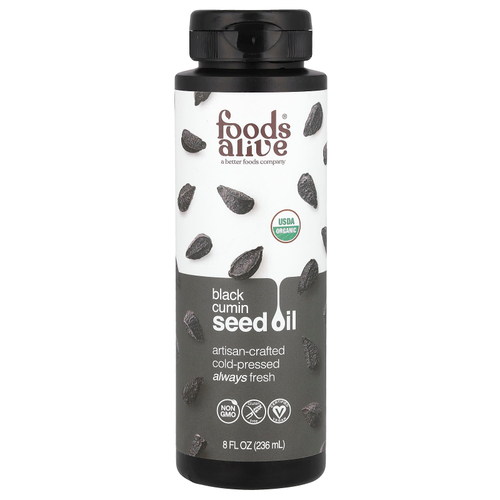 Foods Alive, Органическое масло семян черного тмина, 236 мл (8 жидк. унц.)