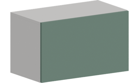 Кухня Модуль ШВГ 600 Белый / Матовая мята