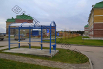 Городская остановка из каленого стекла