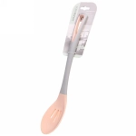 Ложка кухонная силиконовая с прорезями «Пастила» 34см