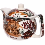 Чайник заварочный керамический 350мл с ситом «Китайская деревня»