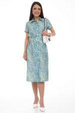 Платье-рубашка Дарина Люкс (грин) Diolche