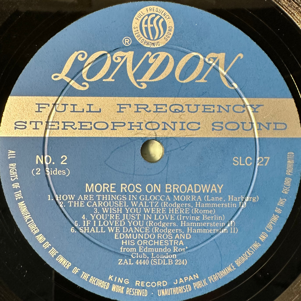 Edmundo Ros And His Orchestra – More Ros On Broadway (Япония)