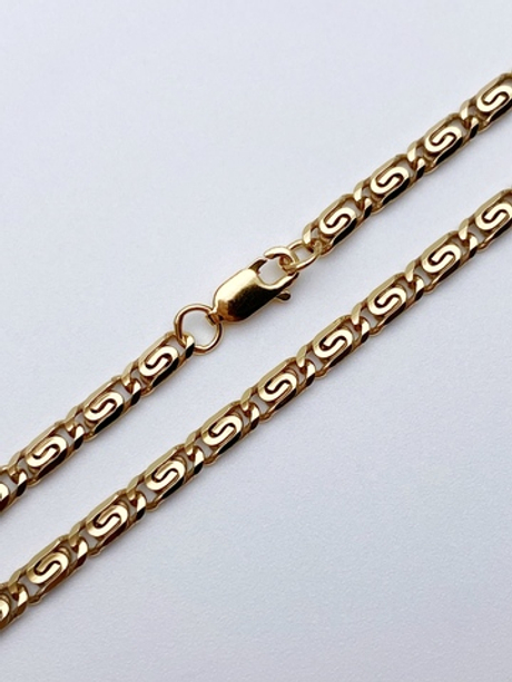 Цепь из серебра/Двойная спираль/Позолота