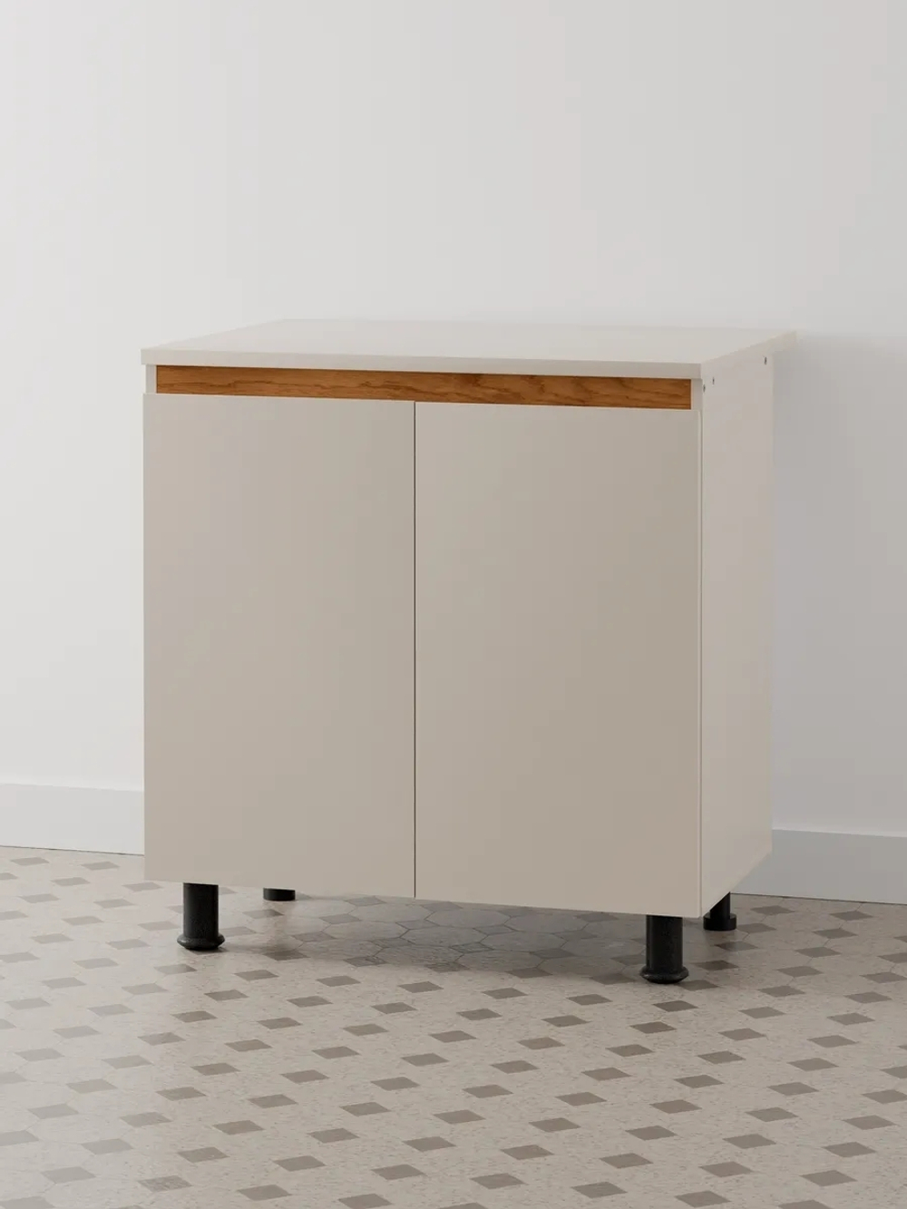 Кухонный модуль Виго со столешницей, ЛДСП, массив дуба