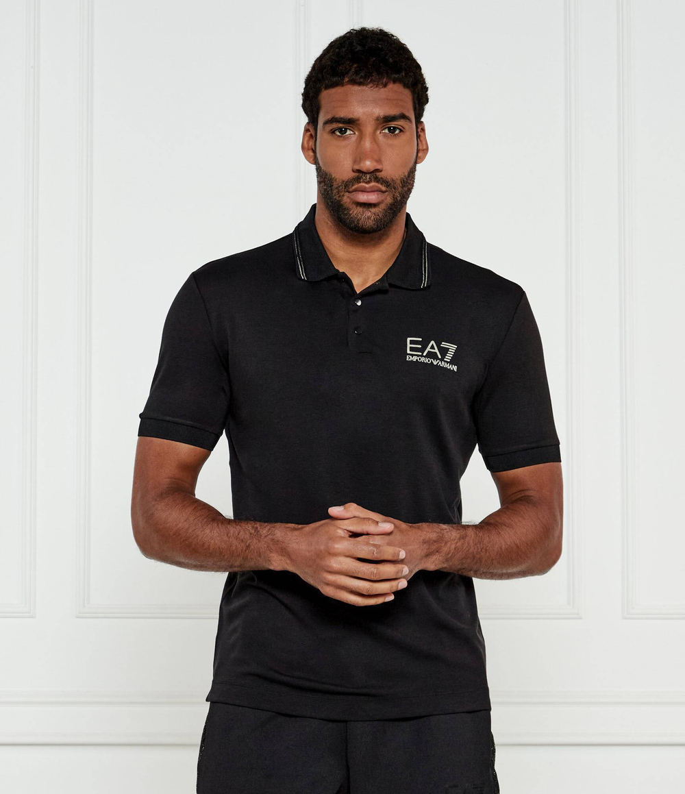 Поло EA7 - черный(7M000300 AF13739)
